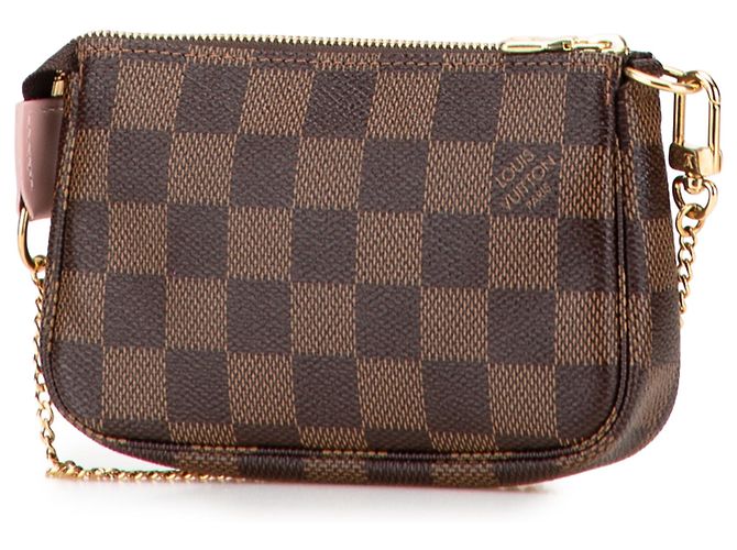 Mini Pochette Accessoires Vivienne Holiday Damier Ebene Marrone Louis Vuitton - vista 2