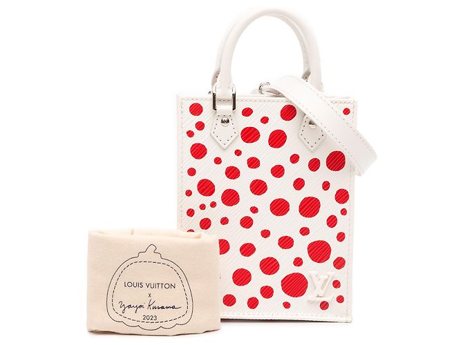 Louis Vuitton White Yayoi Kusama Epi Infinity Dots Petit Sac Plat - view 11