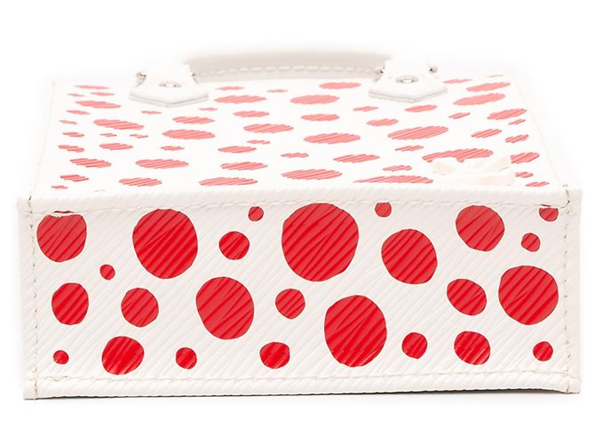 Louis Vuitton White Yayoi Kusama Epi Infinity Dots Petit Sac Plat - view 3