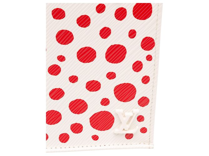 Louis Vuitton White Yayoi Kusama Epi Infinity Dots Petit Sac Plat - view 8