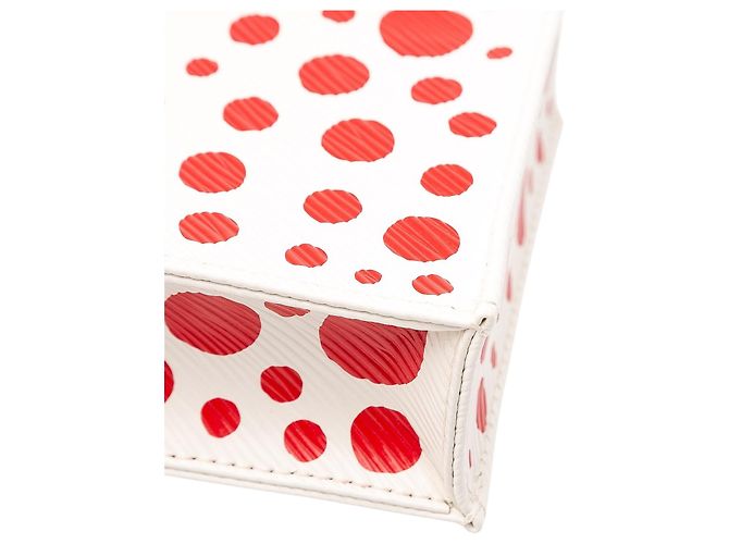 Louis Vuitton White Yayoi Kusama Epi Infinity Dots Petit Sac Plat - view 9