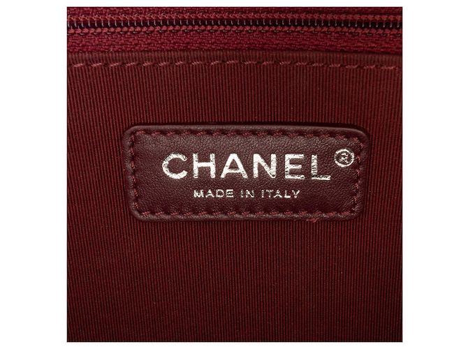 Chanel Nero Medio Trapuntato in Pelle di Capra CC Università Flap - vista 5