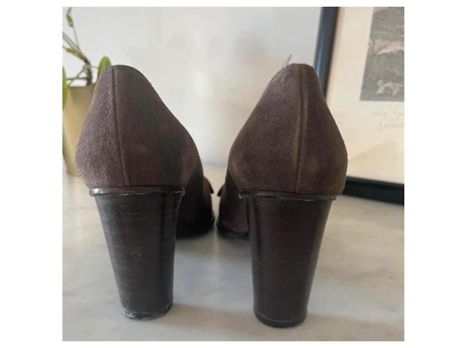 Décolleté Kenzo Nubuck Marrone Chiaro 38 - vista 7