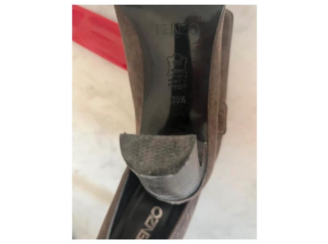 Décolleté Kenzo Nubuck Marrone Chiaro 38 - vista 8