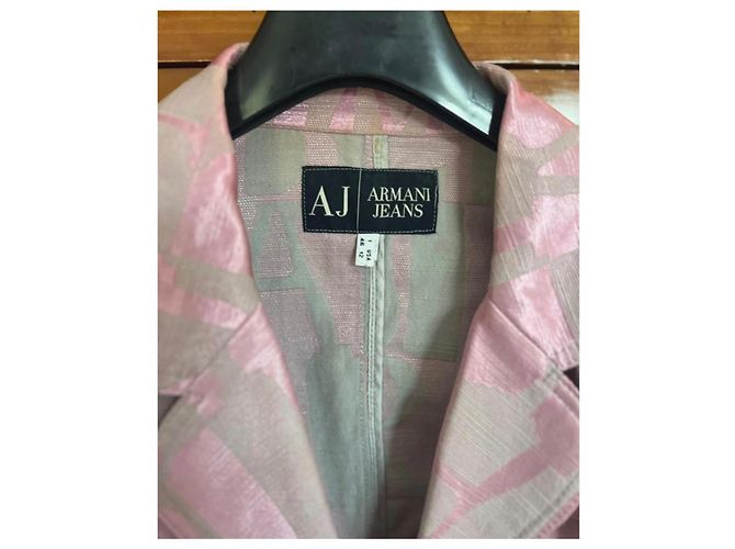 Armani Jeans Blazer Rosa Synthetik Pink - Ansicht 10
