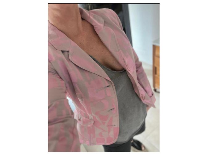 Armani Jeans Blazer Rosa Synthetik Pink - Ansicht 11