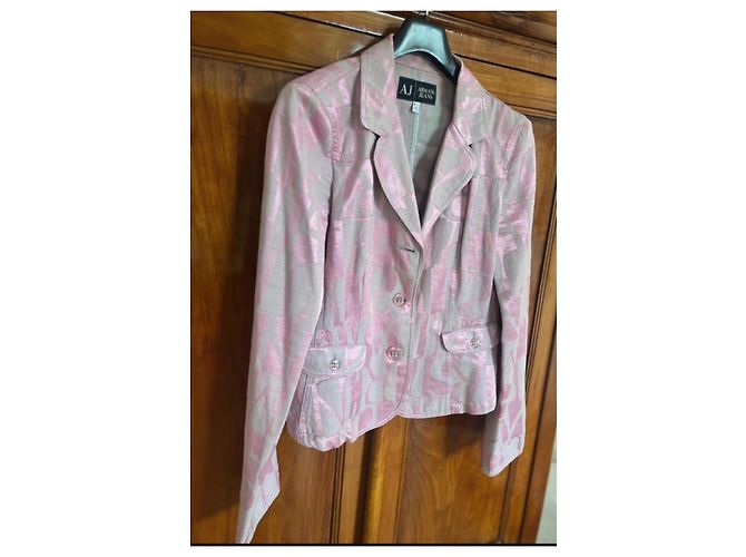 Armani Jeans Blazer Rosa Synthetik Pink - Ansicht 2