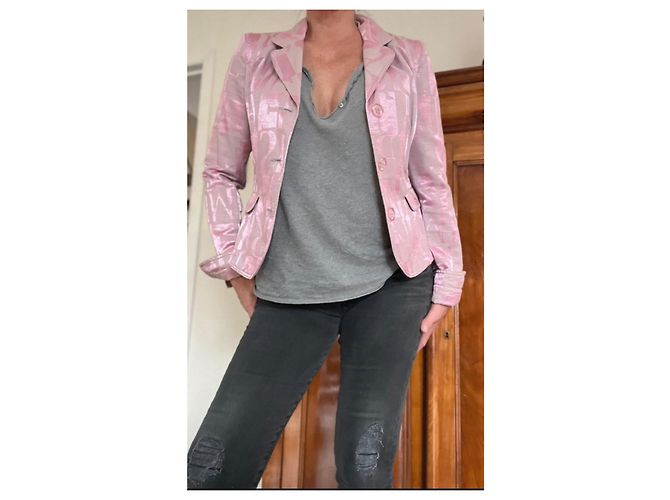 Armani Jeans Blazer Rosa Synthetik Pink - Ansicht 7