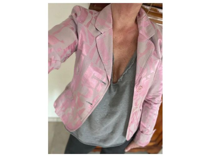 Armani Jeans Blazer Rosa Synthetik Pink - Ansicht 9