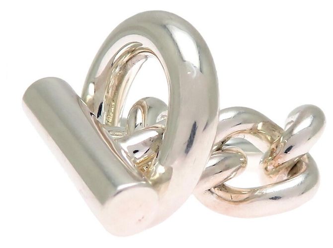 Ring Anello Hermès Croisette GM in Argento 925 - vista 4