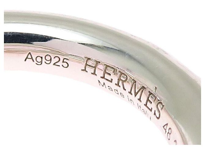 Ring Anello Hermès Croisette GM in Argento 925 - vista 5