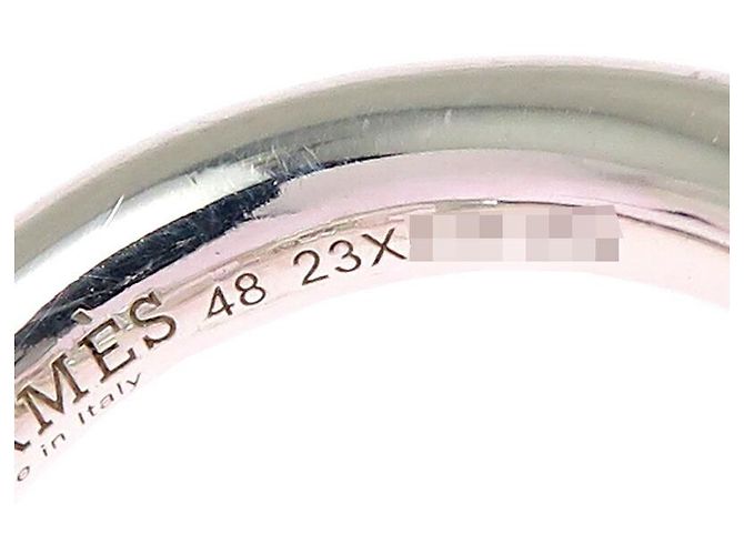 Ring Anello Hermès Croisette GM in Argento 925 - vista 6