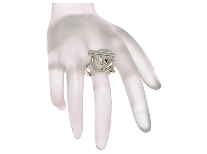 Ring Anello Hermès Croisette GM in Argento 925 - vista 7