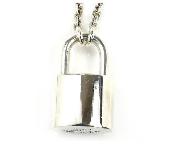 Collana Pendente Lockit in Argento Sterling Louis Vuitton - vista 2