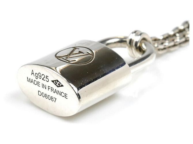Collana Pendente Lockit in Argento Sterling Louis Vuitton - vista 3