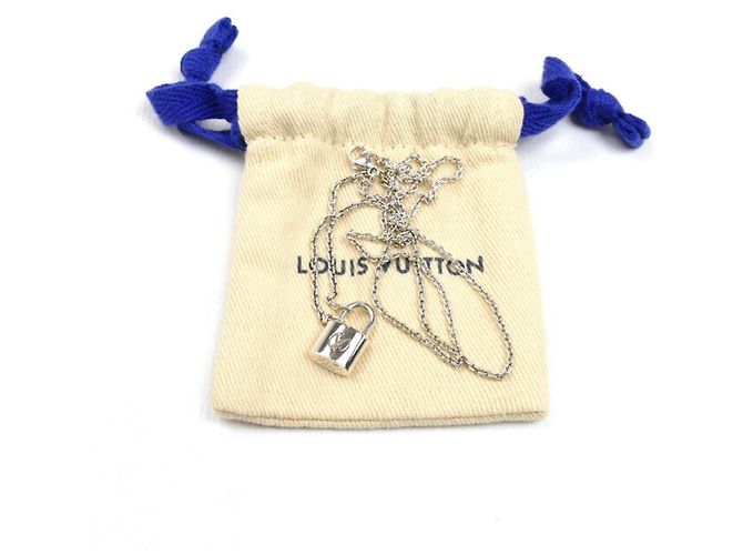 Collana Pendente Lockit in Argento Sterling Louis Vuitton - vista 7