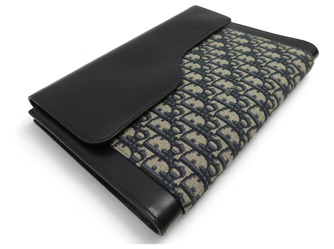 Christian Dior NUOVA BORSA A MANO DIOR SADDLE POUCH IPAD TOILE OBLIQUE 2ADCA363TDK - vista 3