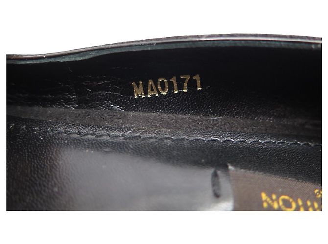LOUIS VUITTON PASSY OPEN TOE PUMPS 38 SCHWARZEN SUEDEN + BOX - Ansicht 11