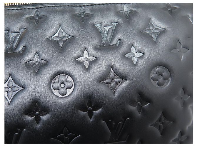 NUOVA BORSA A MANO LOUIS VUITTON COUSSIN MM PELLE MONOGRAMMA IMPRESSA Nero - vista 15