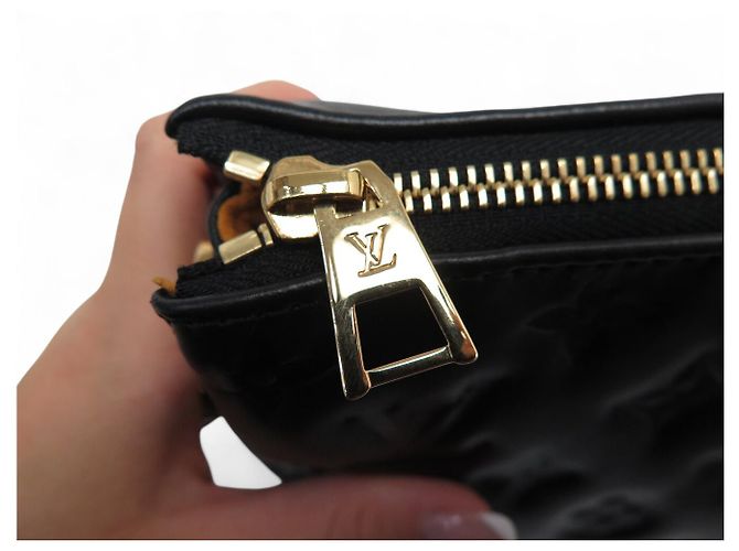 NUOVA BORSA A MANO LOUIS VUITTON COUSSIN MM PELLE MONOGRAMMA IMPRESSA Nero - vista 9