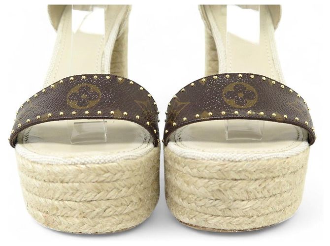 ESPADRILLES MONOGRAM COASTLINE LOUIS VUITTON 38.5 SANDALI - vista 4