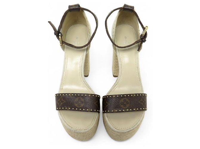 ESPADRILLES MONOGRAM COASTLINE LOUIS VUITTON 38.5 SANDALI - vista 9