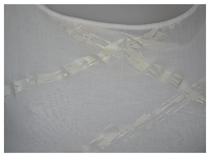 Fendi Kleid Weiß Baumwolle Leinen Größe 42 - Ansicht 2