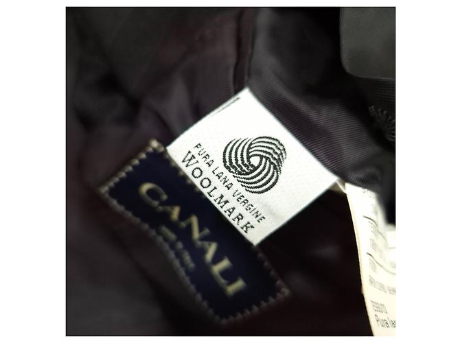 Chaqueta de hombre Canali Milano Gris antracita - vista 3