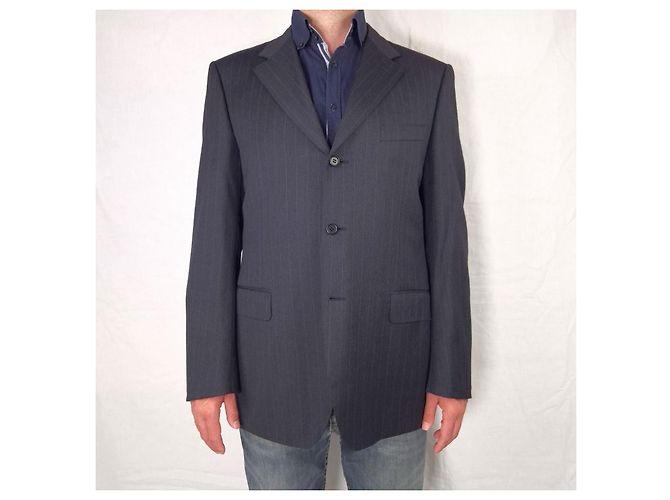 Chaqueta de hombre Canali Milano Gris antracita - vista 4