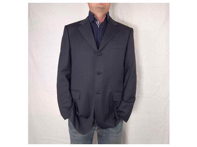 Chaqueta de hombre Canali Milano Gris antracita - vista 5