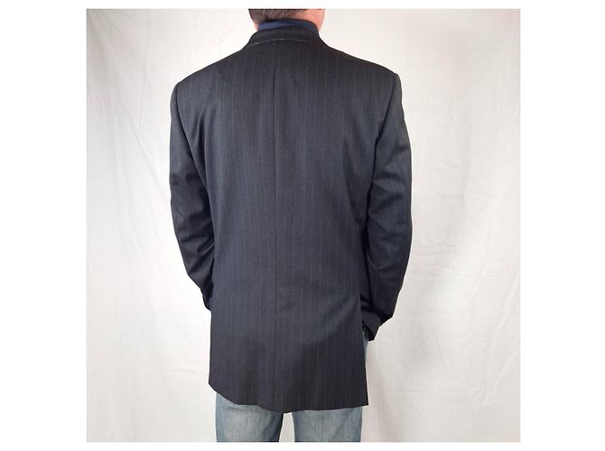 Chaqueta de hombre Canali Milano Gris antracita - vista 7