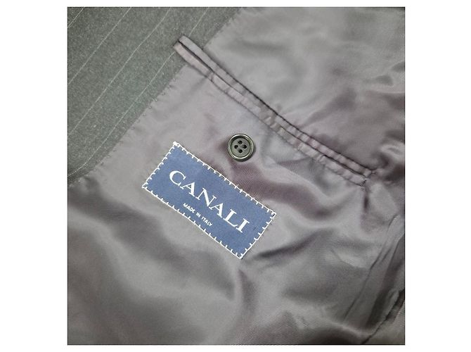 Chaqueta de hombre Canali Milano Gris antracita - vista 9