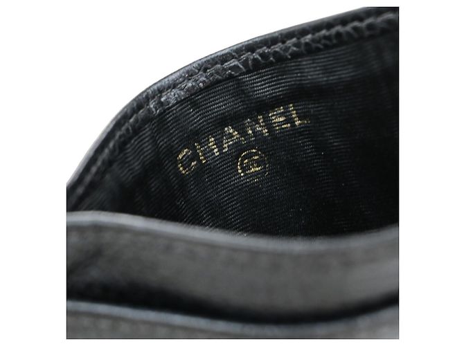 Chanel CC Flap Card Case Camellia Caviar Black - view 7