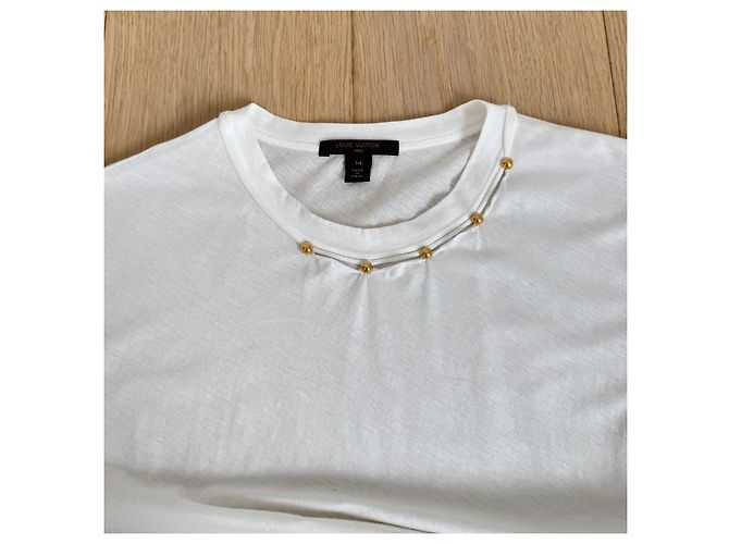 T-shirt Louis Vuitton con borchie Bianco - vista 8
