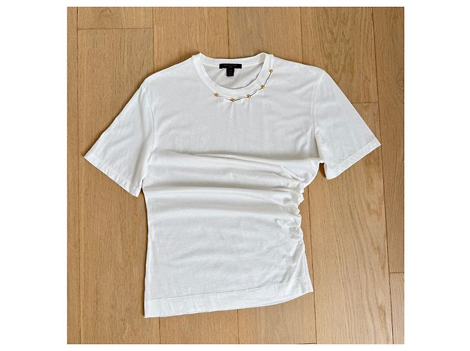 T-shirt Louis Vuitton con borchie Bianco - vista 9