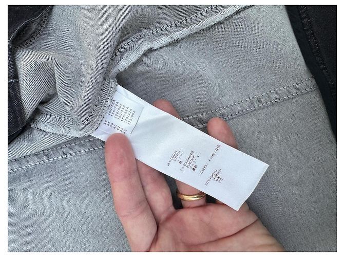 Chaqueta Louis Vuitton de algodón con bordado Monogram Gris antracita - vista 10