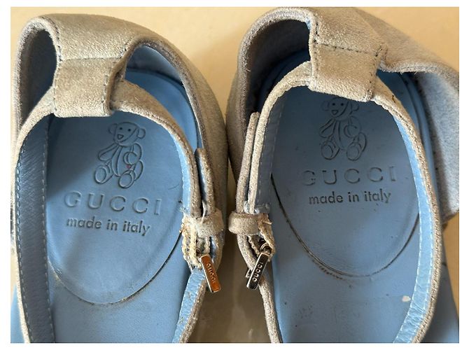Sandali Gucci in pelle blu per bambini taglia 32 - vista 10