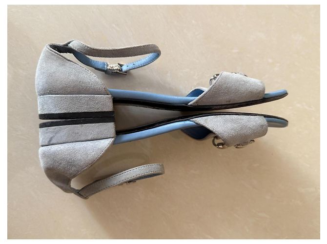 Sandali Gucci in pelle blu per bambini taglia 32 - vista 8