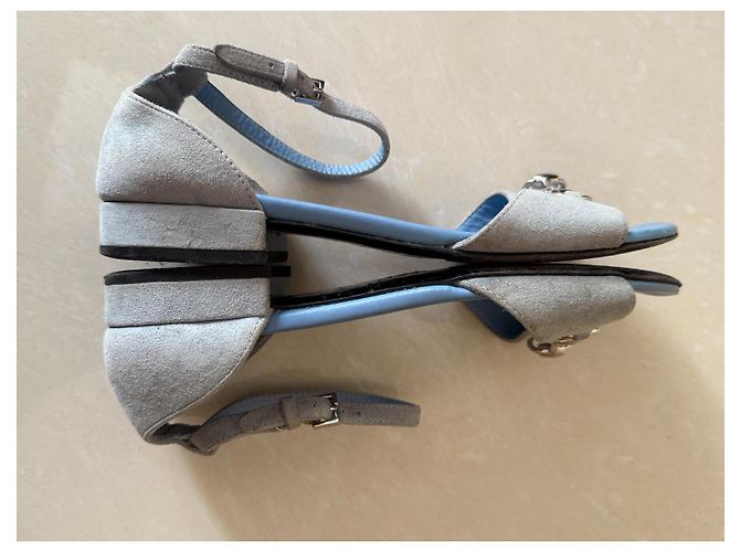 Sandali Gucci in pelle blu per bambini taglia 32 - vista 9