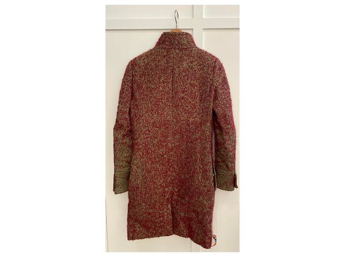 Abrigo Chanel de tweed de lana rojo Roja - vista 3