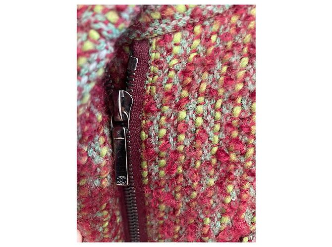 Abrigo Chanel de tweed de lana rojo Roja - vista 5