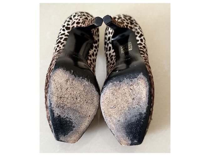Tacchi Gucci in pelle marrone - vista 13
