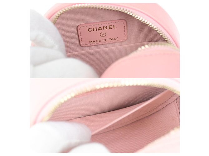 Clutch Rotondo Chanel 19 in Pelle Trapuntata con Catena Rosa - vista 6
