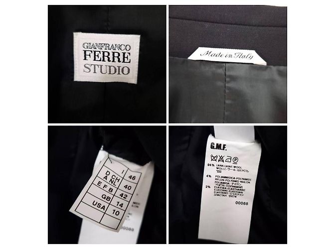 Gianfranco Ferré Studio giacca nera corta Nero - vista 9