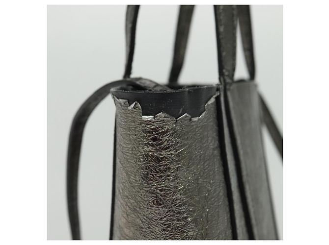 Everyday BALENCIAGA Borsa Tote XS in pelle argento Auth hk2944 - vista 4