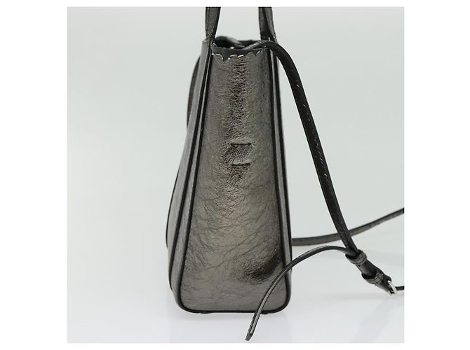 Everyday BALENCIAGA Borsa Tote XS in pelle argento Auth hk2944 - vista 5