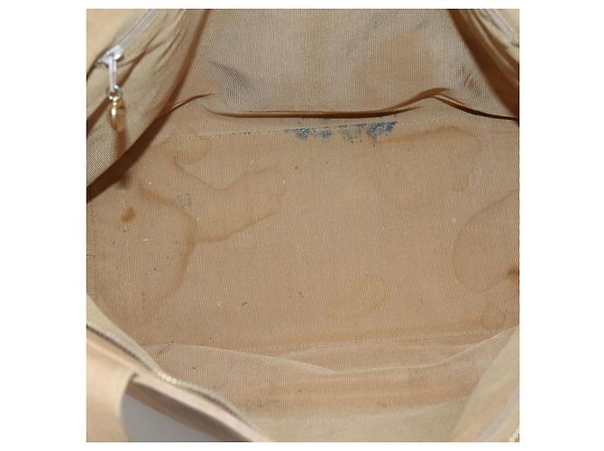 CHANEL COCO Borsa Tote in Pelle Caviar Beige Oro CC Auth BA4943 D'oro - vista 11