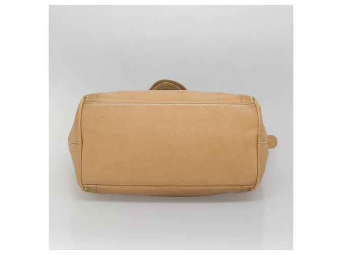 CHANEL COCO Borsa Tote in Pelle Caviar Beige Oro CC Auth BA4943 D'oro - vista 5