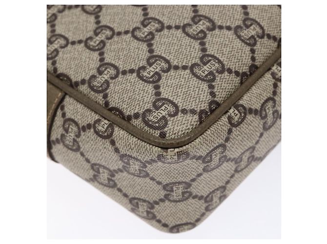 GUCCI GG Plus Supreme Clutch Bag PVC Beige Auth ep10321 - vista 11