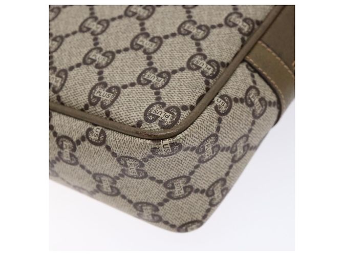 GUCCI GG Plus Supreme Clutch Bag PVC Beige Auth ep10321 - vista 8